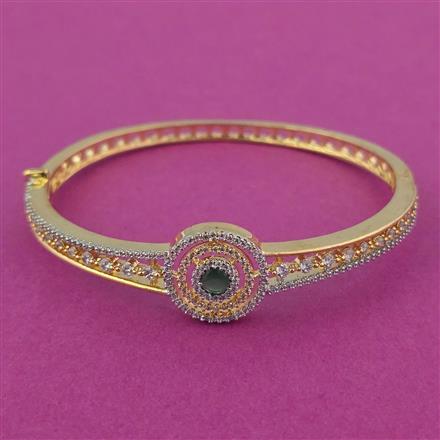 American Diamond Openable kada with 2 Tone Plating