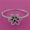 American Diamond Openable kada with Rhodium Plating