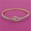 American Diamond Openable kada with Rhodium Plating 2 Tone Plating Mehndi Plating