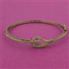 American Diamond Openable kada with Rhodium Plating 2 Tone Plating Mehndi Plating