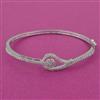 American Diamond Openable kada with Rhodium Plating 2 Tone Plating Mehndi Plating