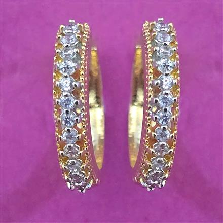 American Diamond Bali with 2 Tone Plating