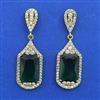American Diamond Classic Earring with Mehndi Plating