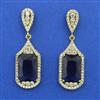 American Diamond Classic Earring with Mehndi Plating