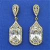 American Diamond Classic Earring with Mehndi Plating