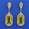 American Diamond Classic Earring with Mehndi Plating