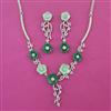 American Diamond Classic Necklace with Rhodium Plating