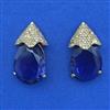 American Diamond Classic Earring with Mehndi Plating