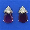 American Diamond Classic Earring with Mehndi Plating