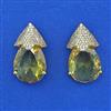 American Diamond Classic Earring with Mehndi Plating
