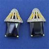 American Diamond Classic Earring with 2 Tone Plating