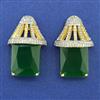 American Diamond Classic Earring with 2 Tone Plating