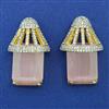 American Diamond Classic Earring with 2 Tone Plating