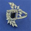 American Diamond Adjustable Ring with Rhodium Plating