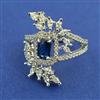 American Diamond Adjustable Ring with Rhodium Plating