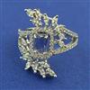 American Diamond Adjustable Ring with Rhodium Plating