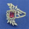 American Diamond Adjustable Ring with Rhodium Plating