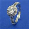 American Diamond Adjustable Ring with Rhodium Plating