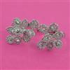 American Diamond Classic Ring with Rhodium Plating 2 Tone Plating Mehndi Plating