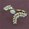 American Diamond Classic Ring with Rhodium Plating 2 Tone Plating Mehndi Plating