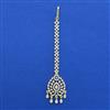 American Diamond Classic Tikka with Rhodium Plating 2 Tone Plating Mehndi Plating