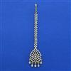 American Diamond Classic Tikka with Rhodium Plating 2 Tone Plating Mehndi Plating