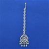 American Diamond Classic Tikka with Rhodium Plating 2 Tone Plating Mehndi Plating