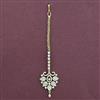 American Diamond Classic Tikka with Rhodium Plating 2 Tone Plating Mehndi Plating