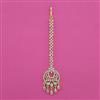 American Diamond Classic Tikka with Rhodium Plating 2 Tone Plating Mehndi Plating