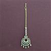 American Diamond Classic Tikka with Rhodium Plating 2 Tone Plating Mehndi Plating