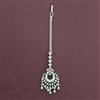 American Diamond Classic Tikka with Rhodium Plating 2 Tone Plating Mehndi Plating