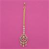American Diamond Classic Tikka with Rhodium Plating 2 Tone Plating Mehndi Plating
