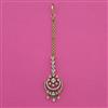 American Diamond Classic Tikka with Rhodium Plating 2 Tone Plating Mehndi Plating