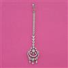 American Diamond Classic Tikka with Rhodium Plating 2 Tone Plating Mehndi Plating
