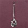 American Diamond Classic Tikka with Rhodium Plating 2 Tone Plating Mehndi Plating