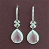 American Diamond Classic Earring with Rhodium Plating