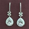 American Diamond Classic Earring with Rhodium Plating