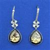 American Diamond Classic Earring with Rhodium Plating