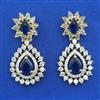 American Diamond Classic Earring with 2 Tone Plating