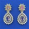 American Diamond Classic Earring with 2 Tone Plating