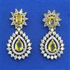 American Diamond Classic Earring with 2 Tone Plating
