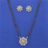 American Diamond Classic Mangalsutra with 2 Tone Plating
