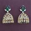 American Diamond Jhumki with Carat Plating