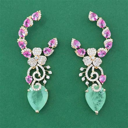 American Diamond Classic Earring with Carat Plating