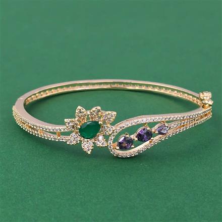 American Diamond Openable kada with Carat Plating
