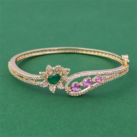 American Diamond Openable kada with Carat Plating