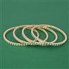 American Diamond Classic Bangles with Gold Plating