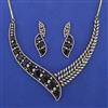 American Diamond Classic Necklace with Mehndi Plating