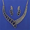 American Diamond Classic Necklace with Mehndi Plating