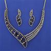 American Diamond Classic Necklace with Mehndi Plating